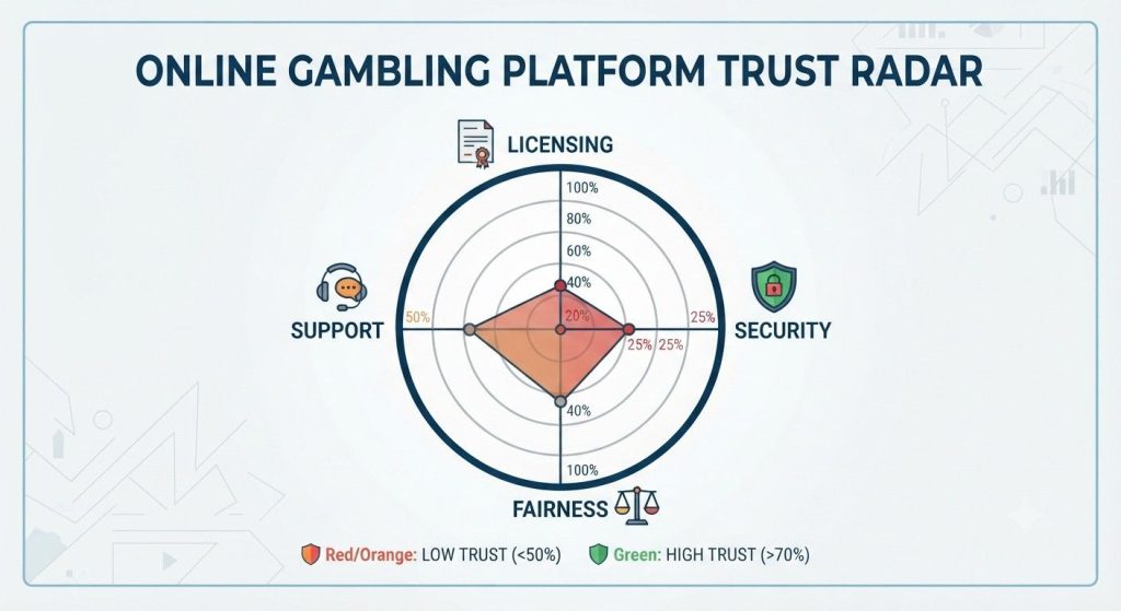 Infographic showing risks of using unregulated gambling sites.